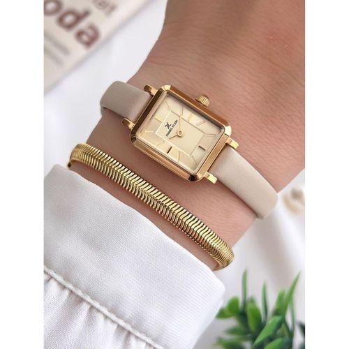 Daniel Klein Minimalist Model Deri Kordon 3 Atm Suya Dayanıklı Özel Tasarım Kadın Kol Saat+Bileklik VS.BLKT.0438