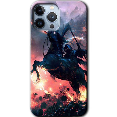 MRCİLETİSİM iPhone 13 Pro Kılıf Kapak - Bloodhorne +Hayalet Ekran Yandan Gözükmez