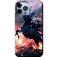 MRCİLETİSİM iPhone 13 Pro Kılıf Kapak - Bloodhorne +Hayalet Ekran Yandan Gözükmez