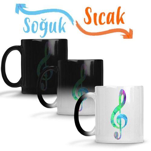 Nota Müzik Sihirli Kupa Bardak Porselen