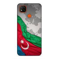 Xiaomi Redmi 9C Uyumlu Kılıf Azarbaijan (16) Kalın Kılıf Harita Bayrak