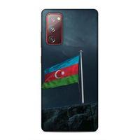 Samsung Galaxy S20 Fe Uyumlu Kılıf Azarbaijan (27) Tasarımlı Kılıf Mavi Beyaz