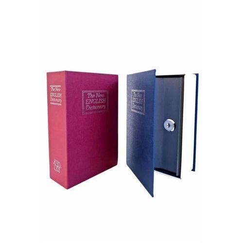 Kitap Görünümlü Gizli Kasa Büyük Boy Anahtarlı Kilitli Para Kasası
