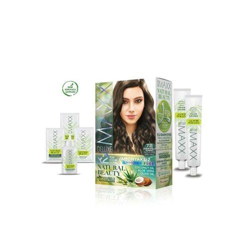 2 Paket Natural Beauty Amonyaksız Saç Boyası 7.11 Yoğun Küllü Kumral