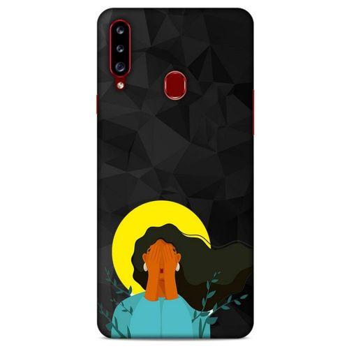Samsung Galaxy A20s Kılıf Depresyon (9) Kılıf Siyah Mavi