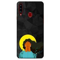 Samsung Galaxy A20s Kılıf Depresyon (9) Kılıf Siyah Mavi