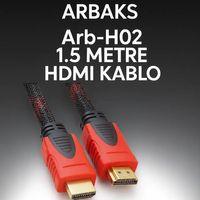 1.5 Metre Hasırlı Örgülü HDMI Kablo Arbaks Arb-H02