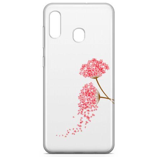 Samsung Galaxy A40 Kılıf Hüzünlü Ortanca Arka Kapak Koruma Desenli Full Koruyucu