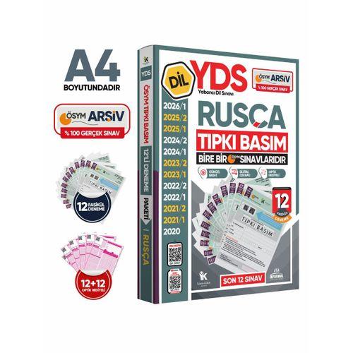 2026 YDS Rusça ÖSYM Tıpkı Basım Çıkmış Soru Deneme Paketi Dijital Çözümlü 12li Fasikül SETİ