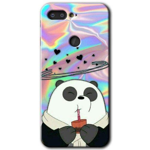 Potkal Hediye Fabrikası General Mobile GM 9 Pro HD Baskılı Kılıf + 9D Tam Ekran Koruyucu - Milkshake Panda