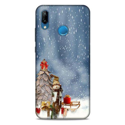 Huawei P20 Lite Kılıf Snowix (5) Koruma Kabı Gri Beyaz
