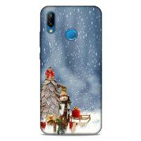 Huawei P20 Lite Kılıf Snowix (5) Koruma Kabı Gri Beyaz