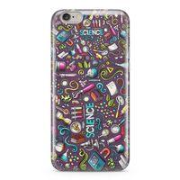 Apple iPhone 6 Plus - 6S Plus Kılıf Bilim İçin Doodle Arka Kapak Koruma Desenli Full Koruyucu