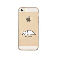 iPhone 5 Not To Day Desenli Premium Şeffaf Silikon Kılıf