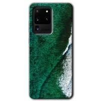 Potkal Hediye Fabrikası Samsung Galaxy S20 Ultra Kılıf HD Desen Baskılı Arka Kapak - Yeşil Okyanus