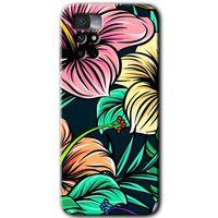 Xiaomi Redmi Note 11 4G HD Baskılı Kılıf + 9D Tam Ekran Koruyucu - Çizim Çiçekler