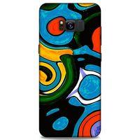 Lopard Samsung Galaxy S8 Plus Uyumlu Kılıf Soyut Sanat (24) Desenli Darbe Emici Kılıf