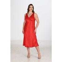 2li Kırmızı Sabahlık Takımı Bigsize 6226