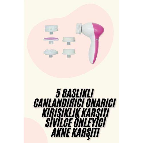5 Başlıklı Titreşimli Cilt Temizleme Seti Canlandırıcı Ve Onarıcı