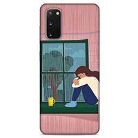 Samsung Galaxy S20 Kılıf Depresyon (18) Telefon Kılıfları Pembe Yeşil
