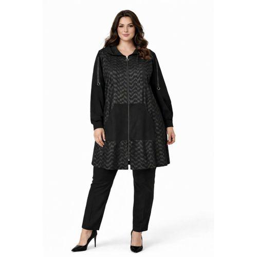 Kadın Kapüşonlu Fermuarlı Cepli Tunik BGL-ST05323