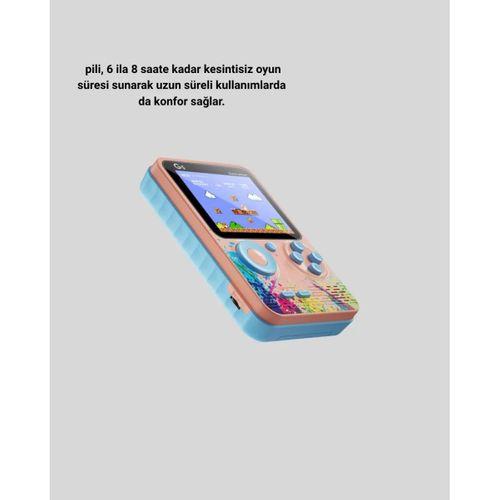 Retro Taşınabilir Oyun Konsolu 500 Klasik Oyunlu, 3.0 İnç Renkli Ekran