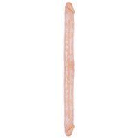 Çift Taraflı Esnek Dildo 34 cm – Gerçekçi Dokulu ten Renk