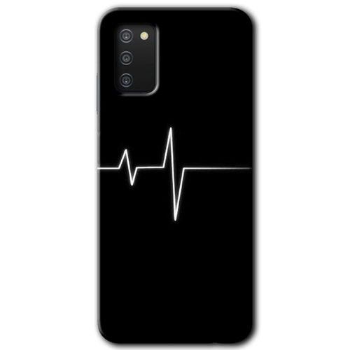 Samsung Galaxy A02s Kılıf Baskılı Kapak - Heart Rytm +Tam Ekran Koruyucu