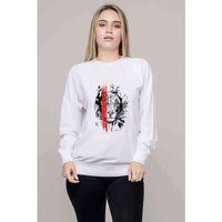 Lion King Baskılı Beyaz Kadın Sweatshirt