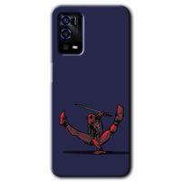 Oppo A55 Kılıf HD Desen Baskılı Arka Kapak + Temperli Cam - DeadPool 3