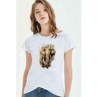 Watercolor Elephant Kadın Beyaz Tshirt