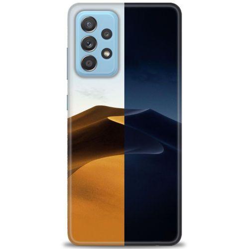 Samsung Galaxy A72 Kılıf HD Baskılı Kılıf - Gece ve Gündüz + Tam Ekran Koruyucu