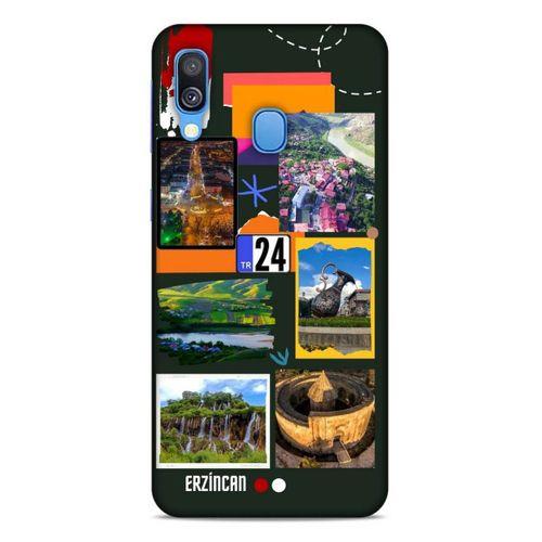 Lopard Samsung Galaxy A40 Uyumlu Kılıf Şehirli ※ (24) Erzincan Darbe Emici Kılıf