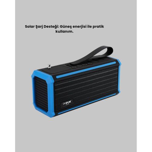 J-ıpox P520 Solar Enerjili Bluetooth Hoparlör Fm Radyolu 8w Ses