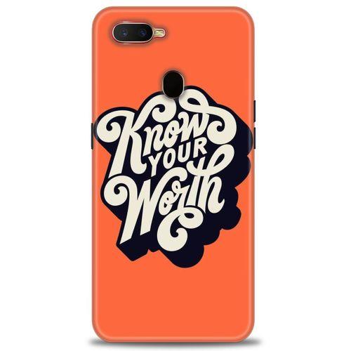 Oppo AX7 Kılıf HD Baskılı Kılıf - Know Your Worth + Tam Ekran Koruyucu