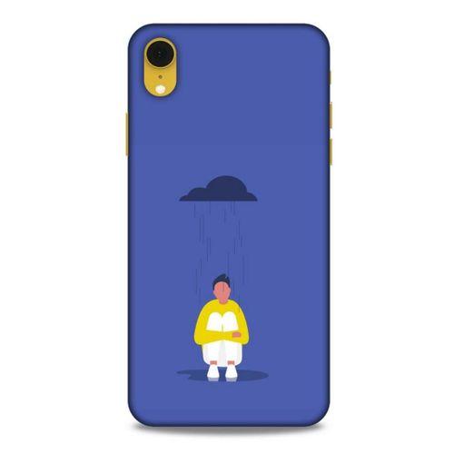 Apple iPhone XR Kılıf Depresyon (21) Koruyucu Kapak Kahve Gold