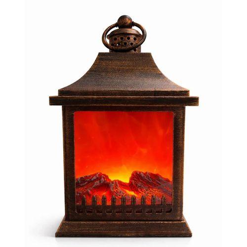 Dekoratif Ledli Şömine Lamba Model 2