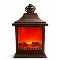 Dekoratif Ledli Şömine Lamba Model 2