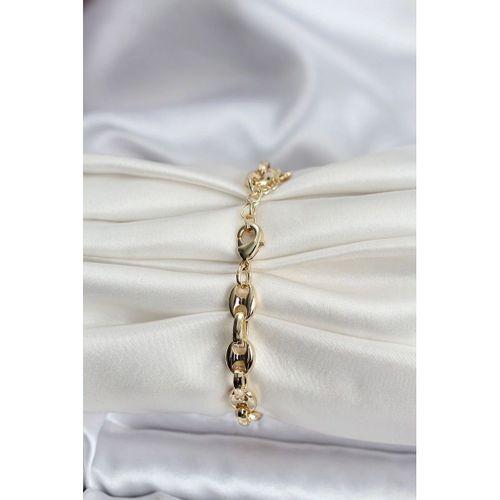 14K Gold Renk Kaplama Kahve Çekirdeği Model CM Kadın Bileklik