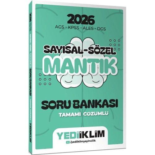 2026 AGS KPSS ALES DGS Sayısal Sözel Mantık Tamamı Çözümlü Soru Bankası Yediiklim Yayınları
