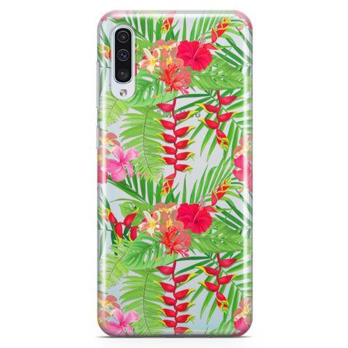Samsung Galaxy A50 Kılıf Hatmi Çiçeği Arka Kapak Koruma Desenli Full Koruyucu