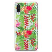 Samsung Galaxy A50 Kılıf Hatmi Çiçeği Arka Kapak Koruma Desenli Full Koruyucu