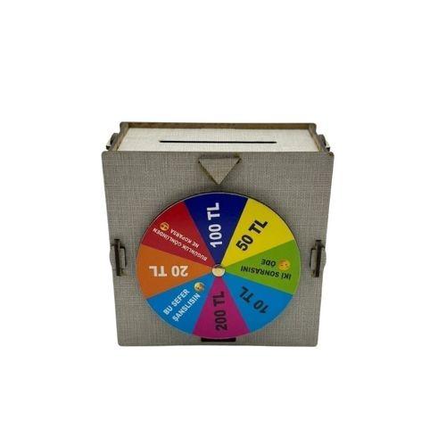 Dekoratif Şans Çarklı Kumbara Para Biriktirme Oyunu