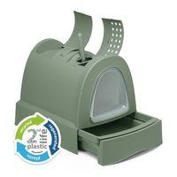 Imac Zuma 2nd Lıfe Torbalı Kapalı Kedi Tuvaleti Yeşil 56x40x42,5cm