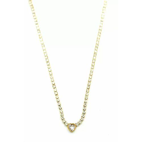 Su Yolu Kalp Kolye - Altın