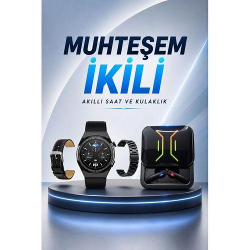 Dijital Göstergeli Bluetooth Kulaklık Ve Bildirim Görebilen Akıllı Saat Alarm Ve Titreşim