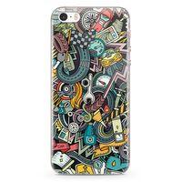 Apple iPhone SE Kılıf Driver Doodle Arka Kapak Koruma Desenli Full Koruyucu