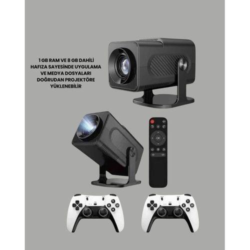1.5 Kg Ağırlığında, 4500 Retro Oyunlu Multimedya Projektör