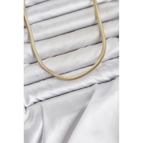 CM Yassı Yılan Zincir Model 60 cm Kadın Kolye