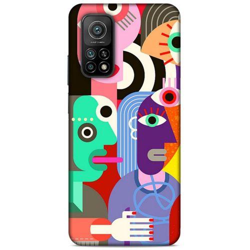 Lopard Xiaomi Mi 10T 5G Uyumlu Kılıf Soyut Sanat (14) Desenli Lansman Kılıf